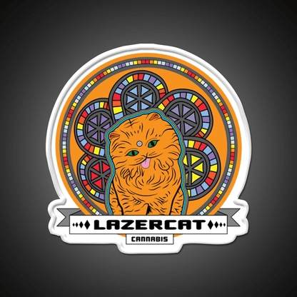 Lazercat Hemp Inspired Green Leaf Led Neon Sign Rgb Color - Shineneon