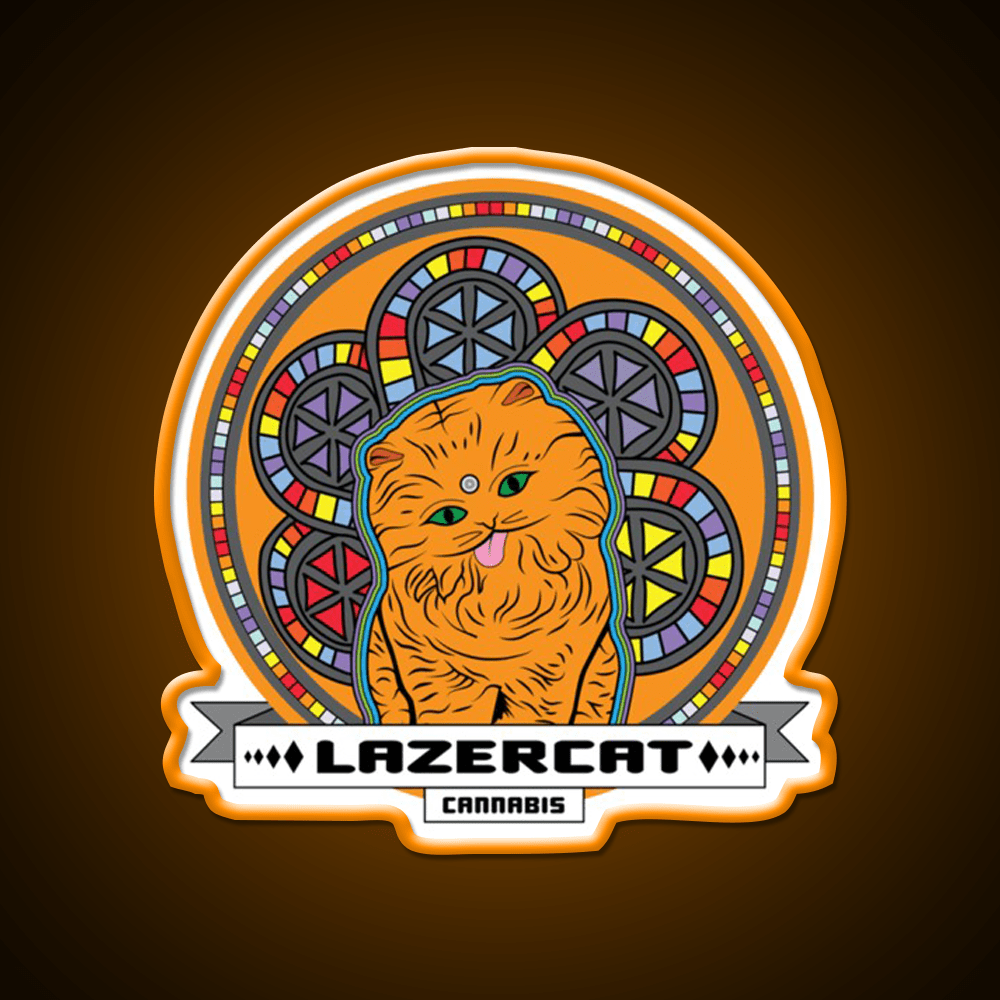 Lazercat Hemp Inspired Green Leaf Led Neon Sign Rgb Color - Shineneon