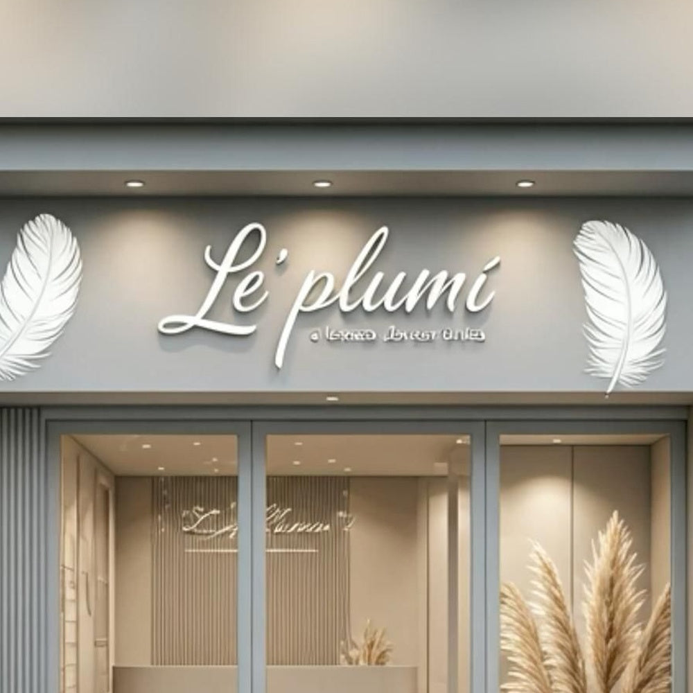 Le Plumi 3D Frontlit Channel Letters Led Light Sign