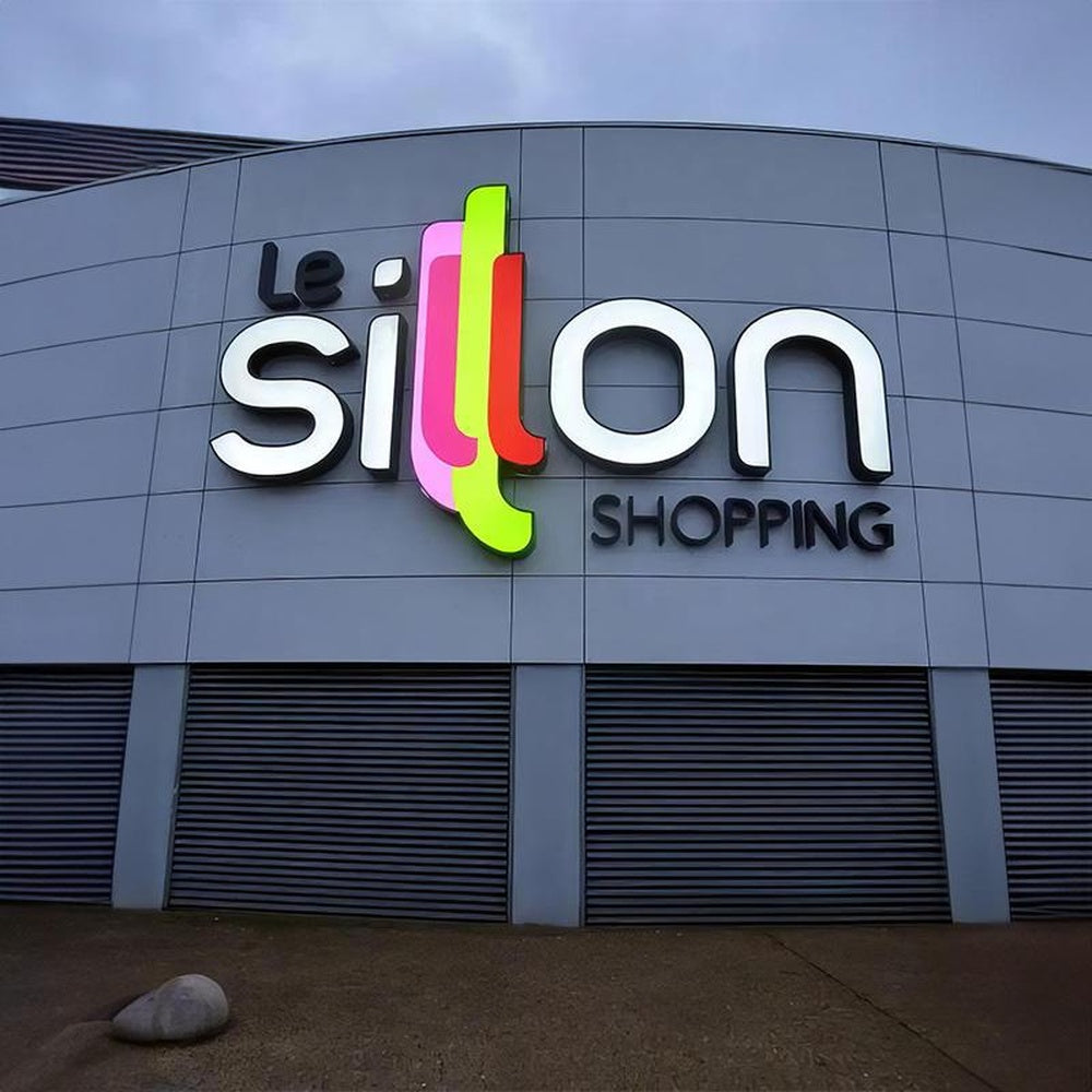 Le Sillon Shopping 3D Frontlit Letters Metal Led Sign