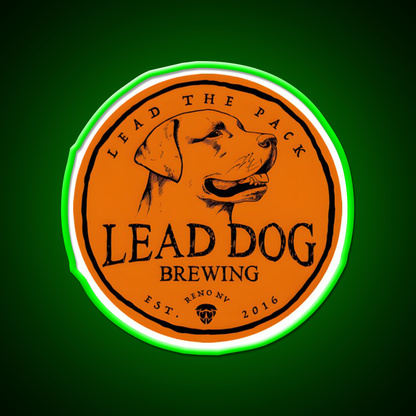 Lead Dog Brewery Beer Bar Decor Led Neon Sign Rgb Color