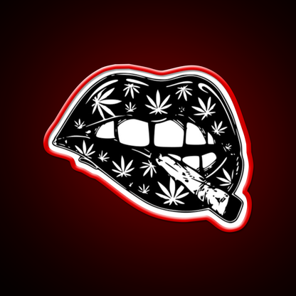 Leaf 420 Stoner Joint Hemp Inspired Green Leaf Led Neon Sign Rgb Color - LED neon sign view 9