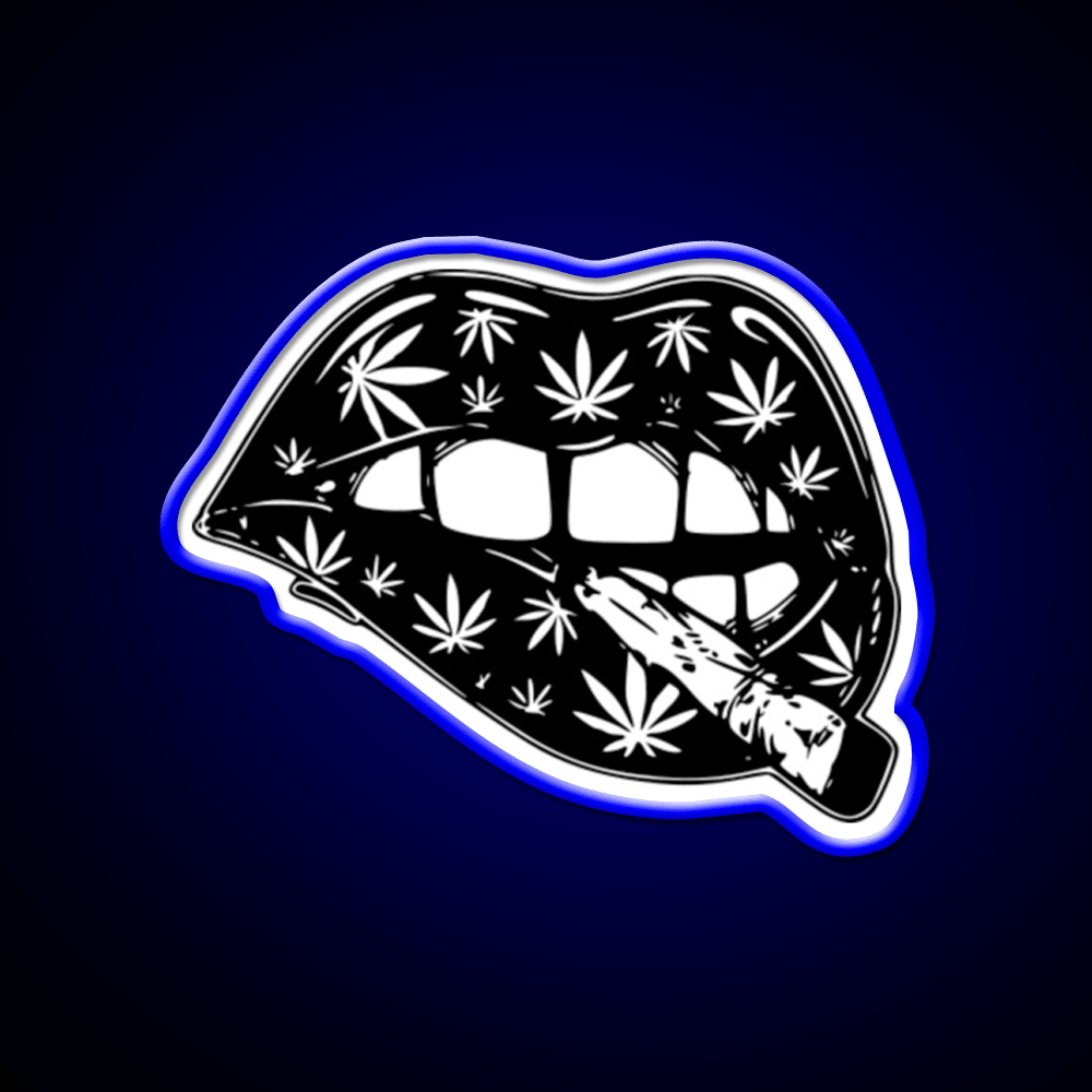 Leaf 420 Stoner Joint Hemp Inspired Green Leaf Led Neon Sign Rgb Color - Shineneon