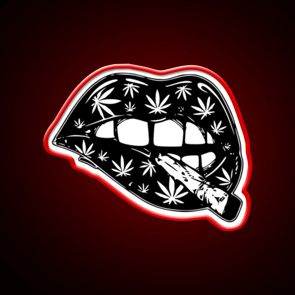 Leaf 420 Stoner Joint Hemp Inspired Green Leaf Led Neon Sign Rgb Color - Shineneon