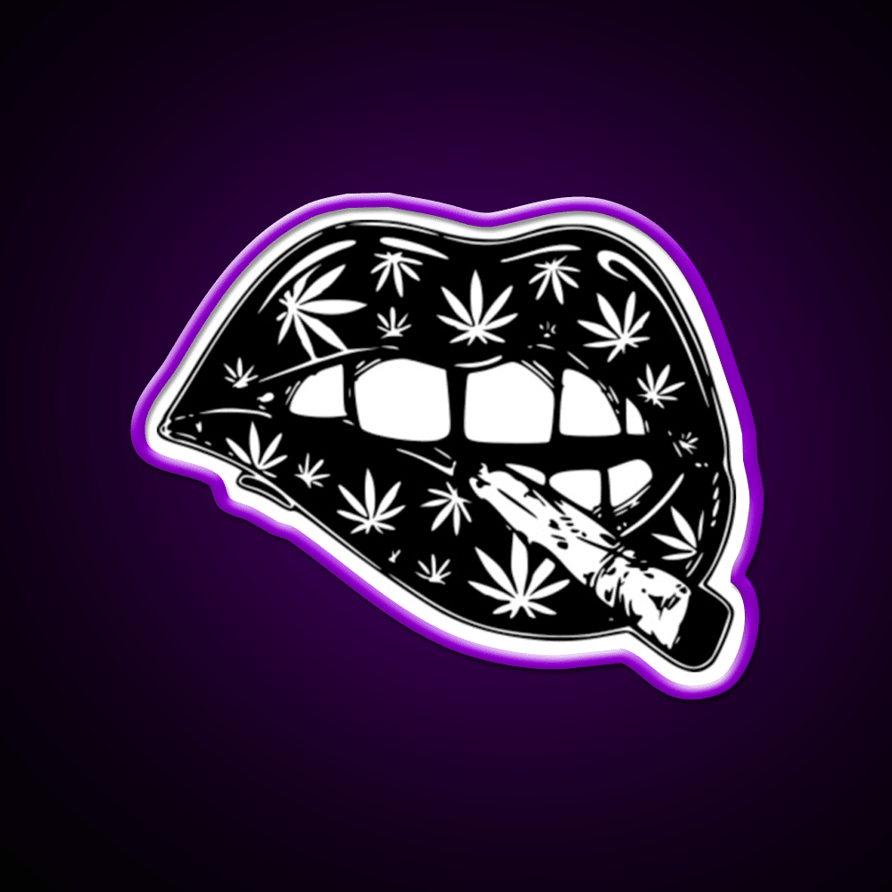 Leaf 420 Stoner Joint Hemp Inspired Green Leaf Led Neon Sign Rgb Color - Shineneon