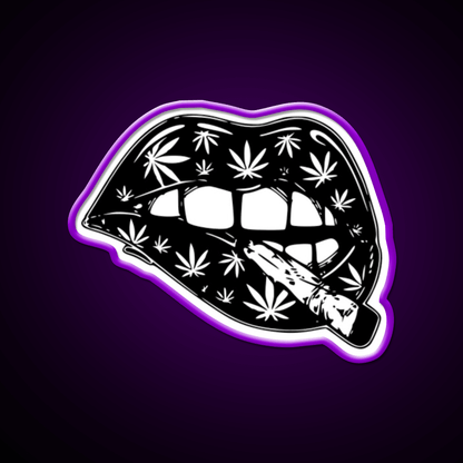 Leaf 420 Stoner Joint Hemp Inspired Green Leaf Led Neon Sign Rgb Color - Shineneon