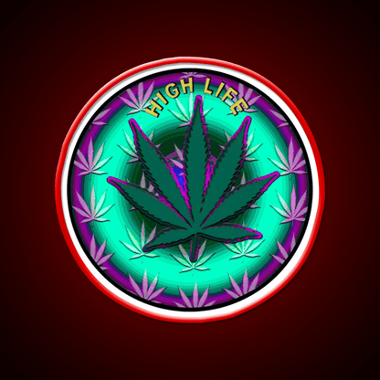 Leaf Hemp Inspired Green Leaf Led Neon Sign 420 Neon Sign Rgb Color - Shineneon