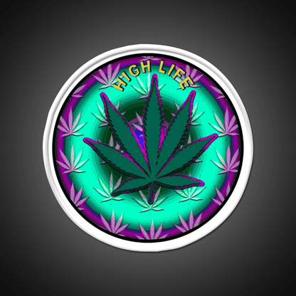 Leaf Hemp Inspired Green Leaf Led Neon Sign 420 Neon Sign Rgb Color - Shineneon