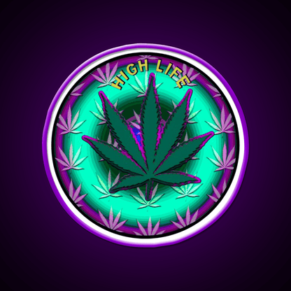 Leaf Hemp Inspired Green Leaf Led Neon Sign 420 Neon Sign Rgb Color - Shineneon