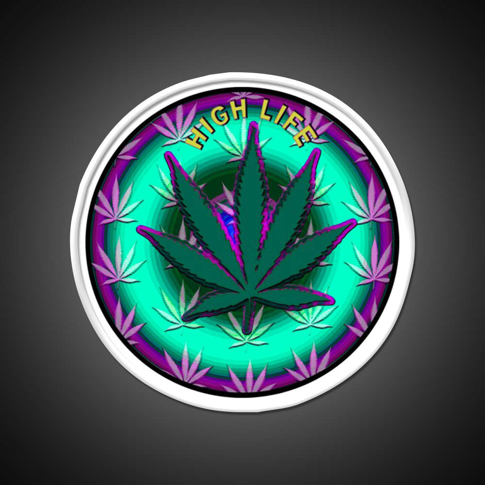 Leaf Hemp Inspired Green Leaf Led Neon Sign 420 Neon Sign Rgb Color - LED neon sign view 11