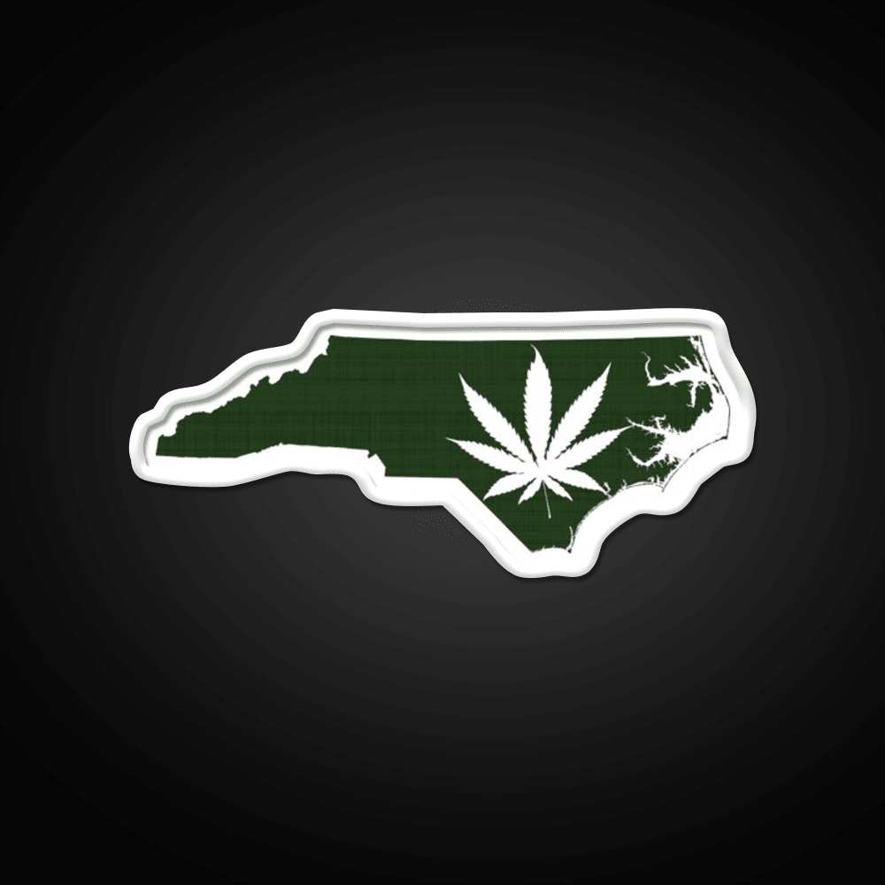 Leaf North Carolina Hemp Inspired Green Leaf Led Neon Sign Rgb Color - Shineneon