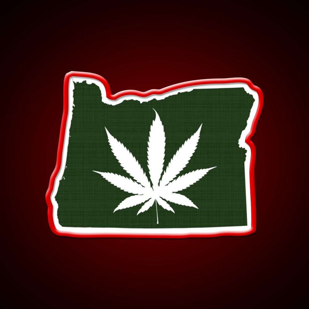 Leaf Oregon Hemp Inspired Green Leaf Led Neon Sign Rgb Color - LED neon sign view 10