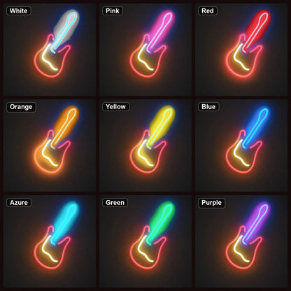 Leaning Electric Guitar LED Neon Sign - Shineneon