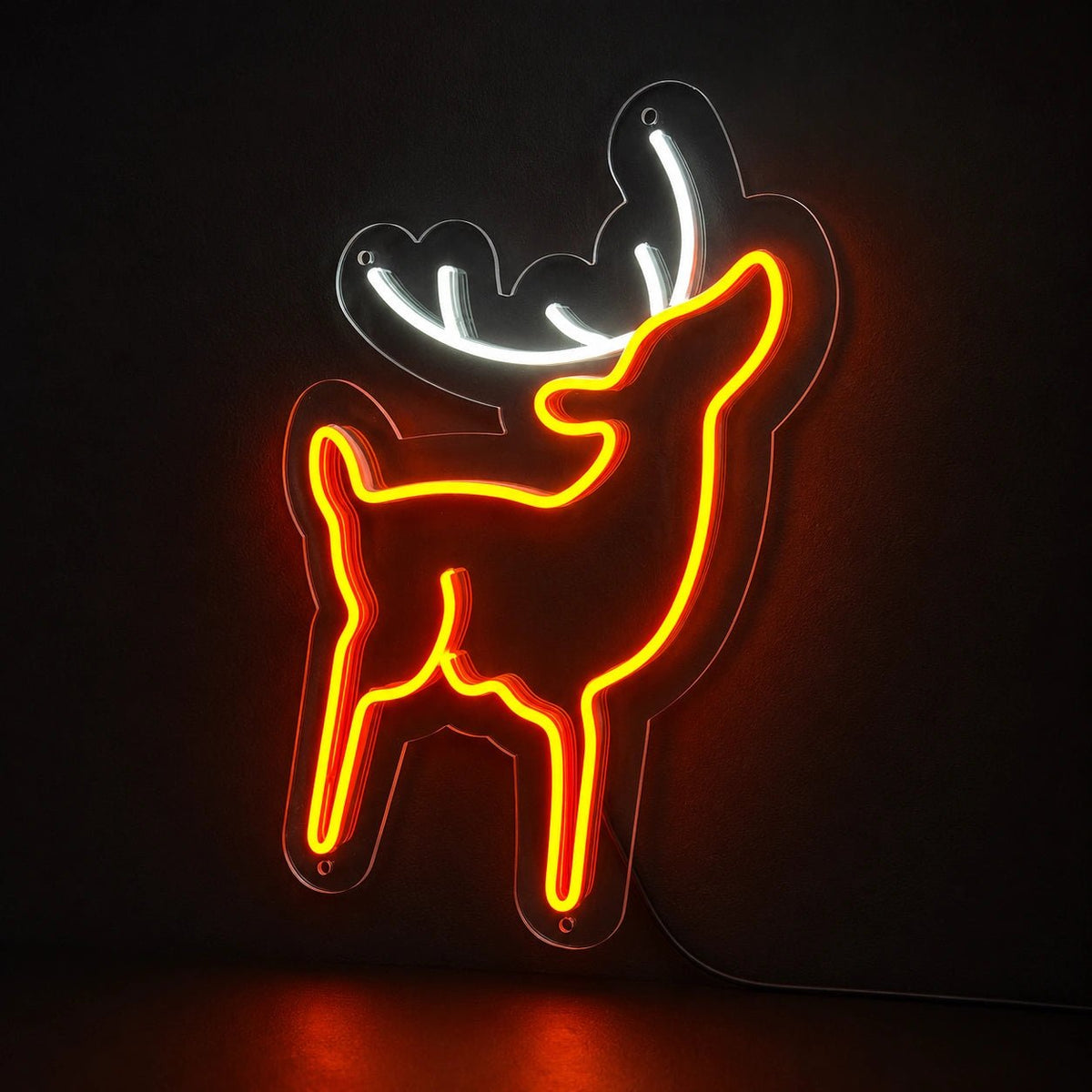 Leaping Reindeer LED Neon Sign - Shineneon