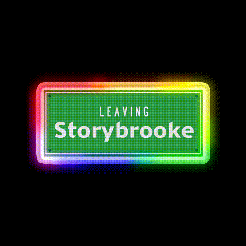 Leaving Storybrooke Welcome Led Neon Sign Open Sign Rgb Color - LED neon sign close-up detail
