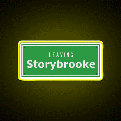 Leaving Storybrooke Welcome Led Neon Sign Open Sign Rgb Color - Custom LED neon sign front view