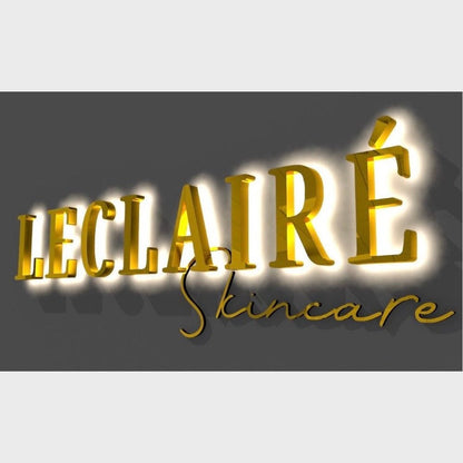 Leclaire 3D Backlit Channel Letters Led Light Sign - Shineneon
