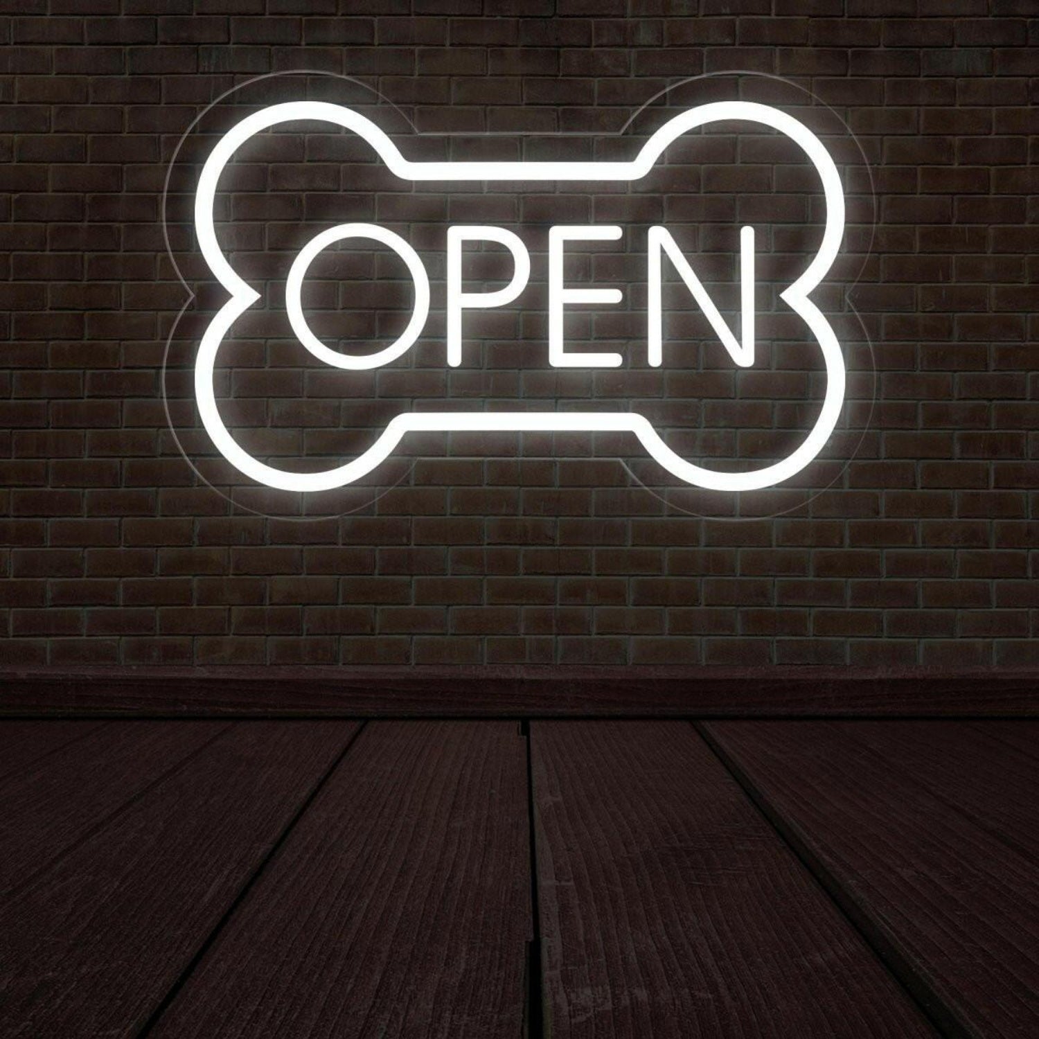 Led Dog Bone Led Neon Open Sign | Shineneon