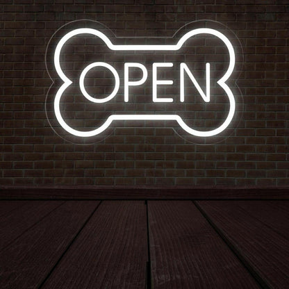 Led Dog Bone Led Neon Open Sign | Shineneon