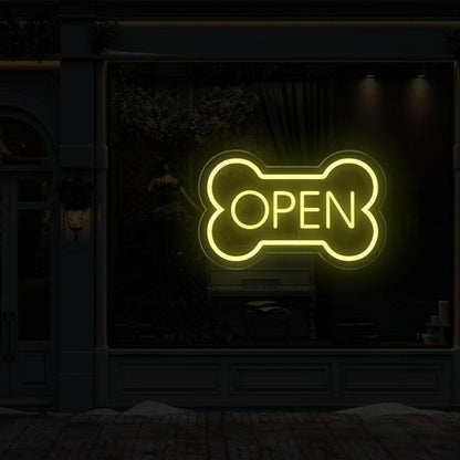 Led Dog Bone Led Neon Open Sign | Shineneon