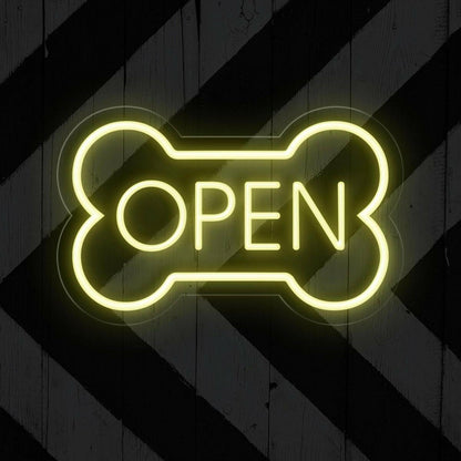 Led Dog Bone Led Neon Open Sign | Shineneon