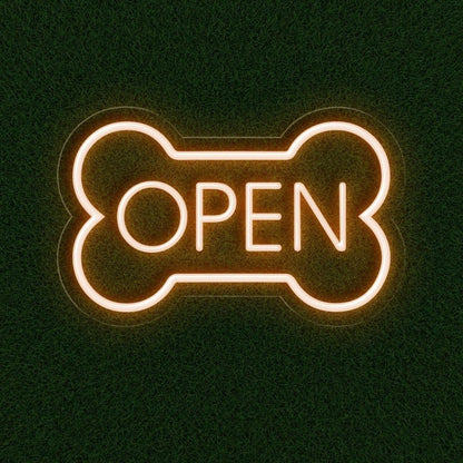 Led Dog Bone Led Neon Open Sign | Shineneon