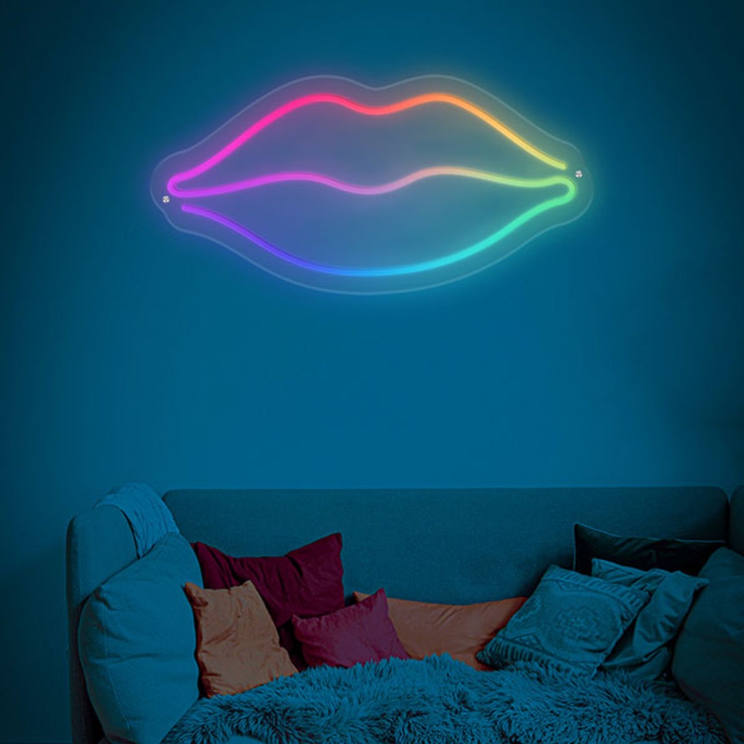 Led Lips Flow-Mo Sign | Shineneon