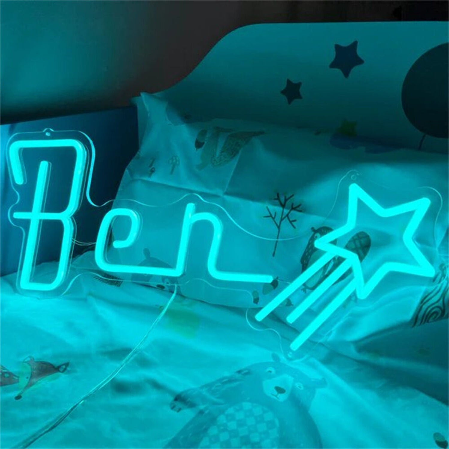 Led Neon Light Name Ben With Star Birthday Led Neon Sign | Shineneon
