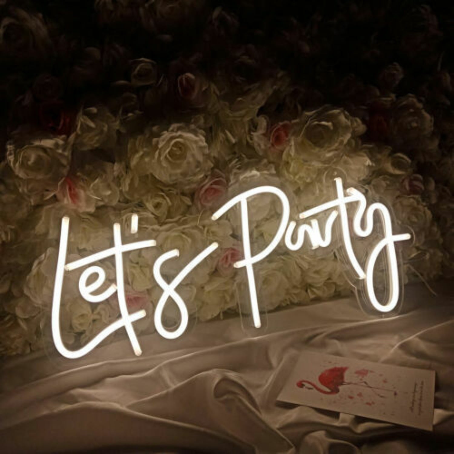 Led Neon Sign Lets Party Sign Gift Party Sign | Shineneon