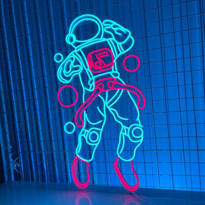 Led Neon Sign Spaceman Led Sign Wall Decor Led Light Lover Deco | Shineneon