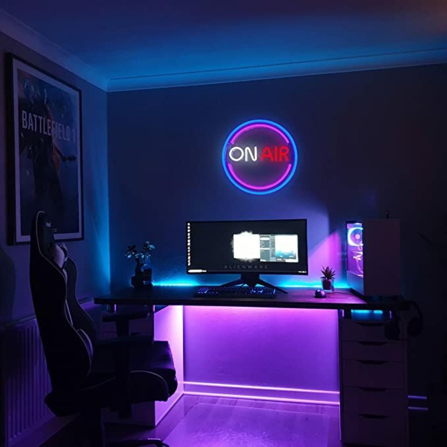 Led On Air Neon Signs Wall Decor For Podcasts Studios | Shineneon