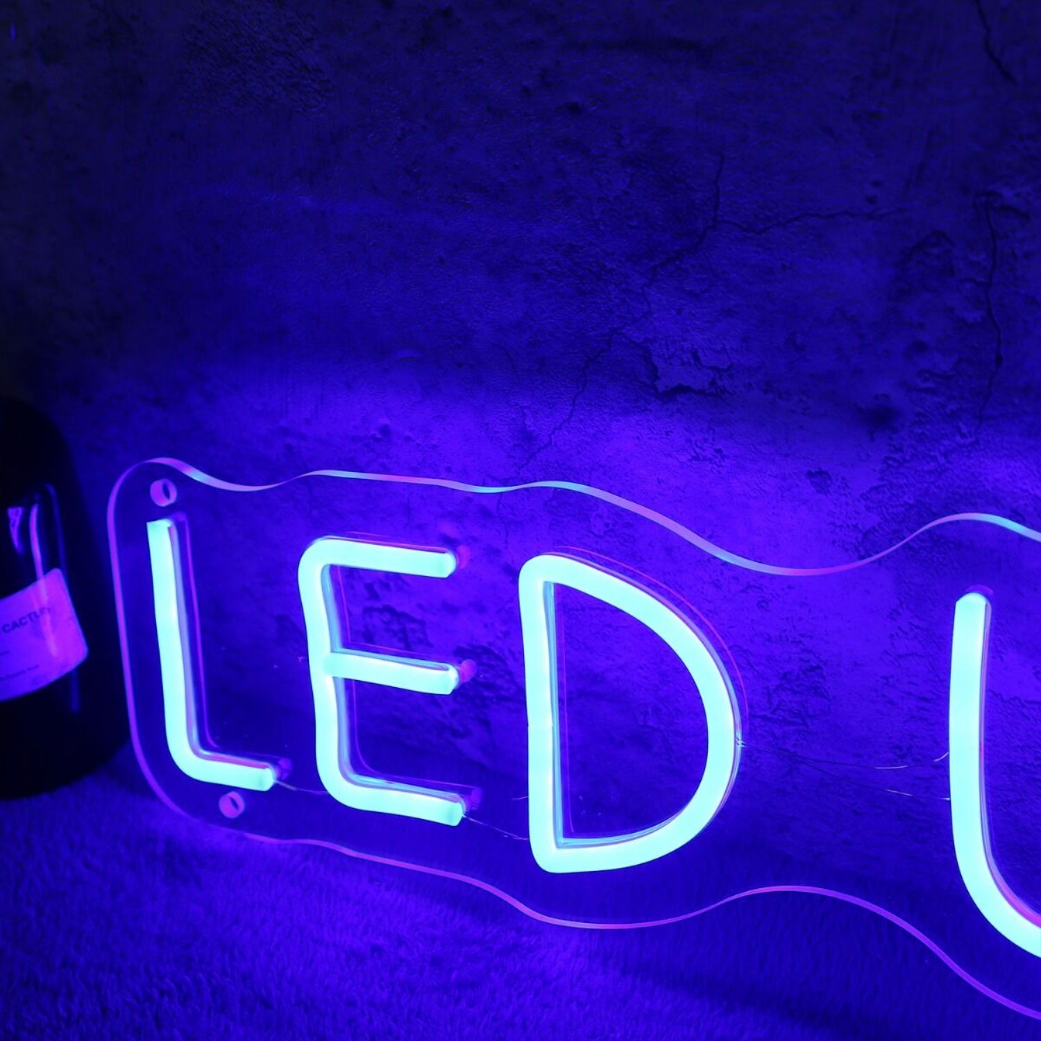Led Us Here Blue Neon Sign | Shineneon