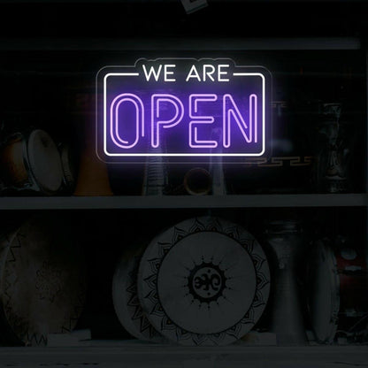 Led We Are Open Led Neon Sign Business Window Signage | Shineneon