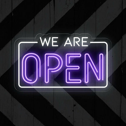 Led We Are Open Led Neon Sign Business Window Signage | Shineneon
