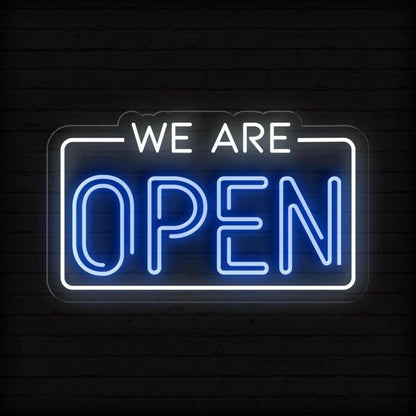 Led We Are Open Led Neon Sign Business Window Signage | Shineneon