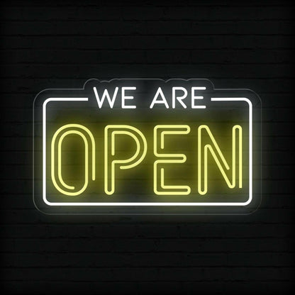 Led We Are Open Led Neon Sign Business Window Signage | Shineneon