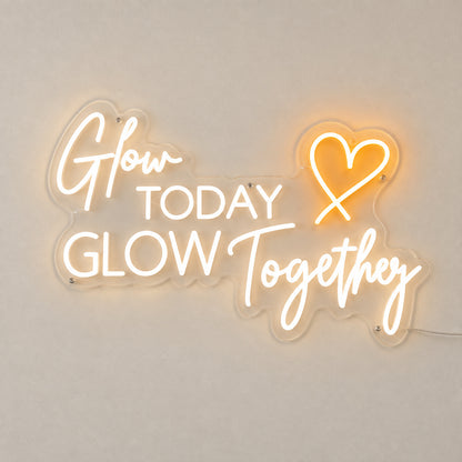 Grow Today Glow Together Heart LED Neon Sign — original product image 06