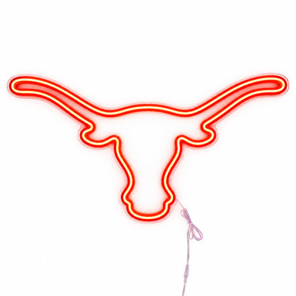 Longhorn Steer Head LED Neon Sign — original product image 06