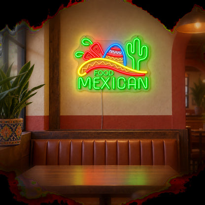 Mexican Food LED Neon Sign — original product image 02