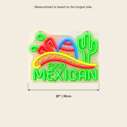 Mexican Food LED Neon Sign — original product image 03