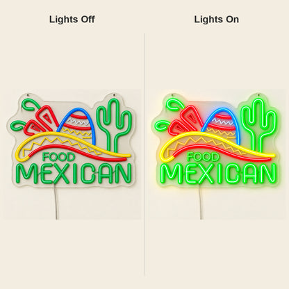 Mexican Food LED Neon Sign — original product image 05