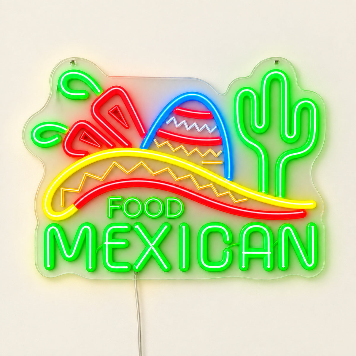 Mexican Food LED Neon Sign — original product image 06