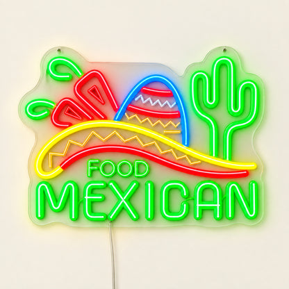Mexican Food LED Neon Sign — original product image 06