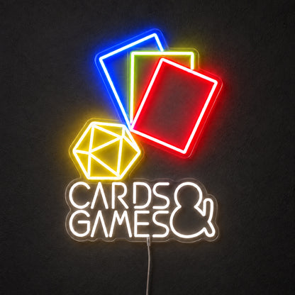 Playing Cards LED Neon Sign — original product image 01