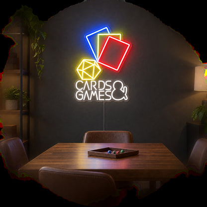 Playing Cards LED Neon Sign — original product image 02