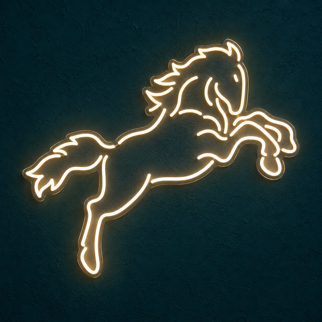 Running Stallion Couch LED Neon Sign — original product image 01