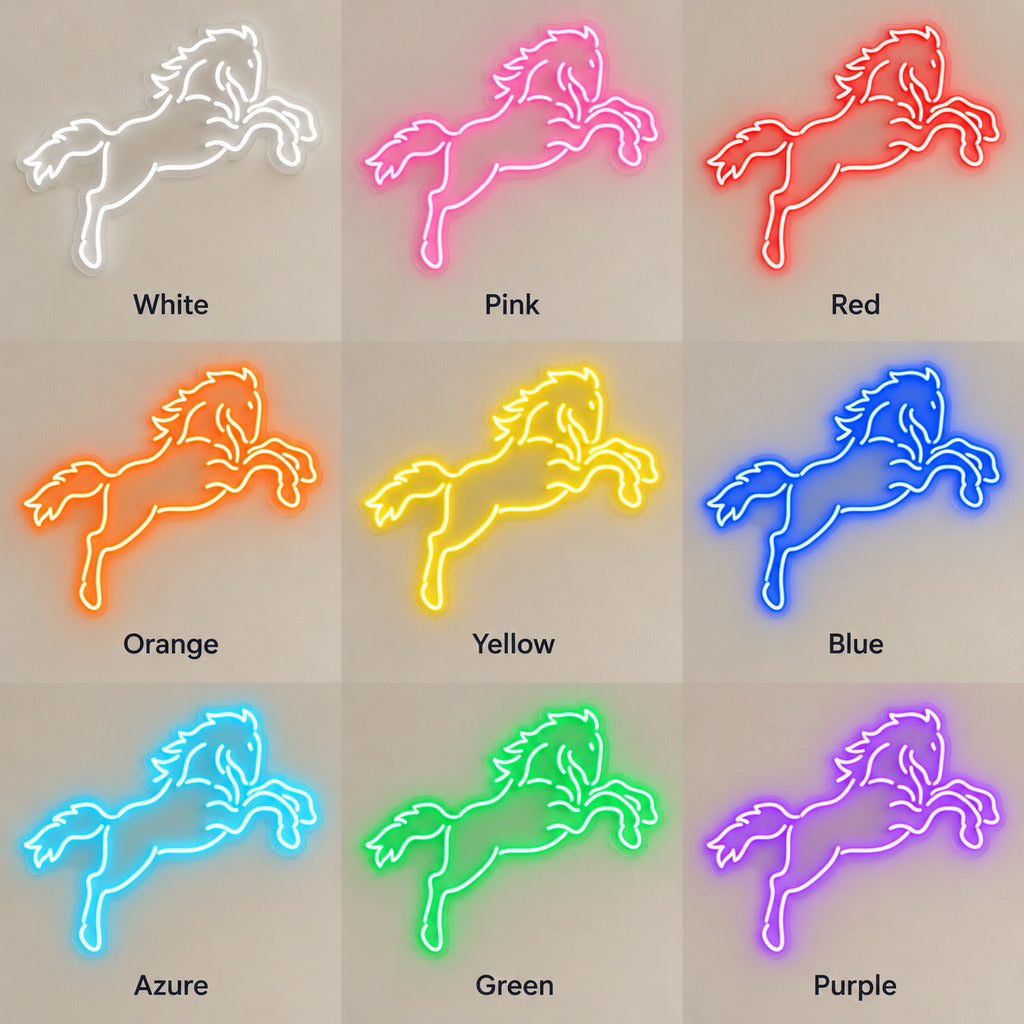 Running Stallion Couch LED Neon Sign — original product image 04