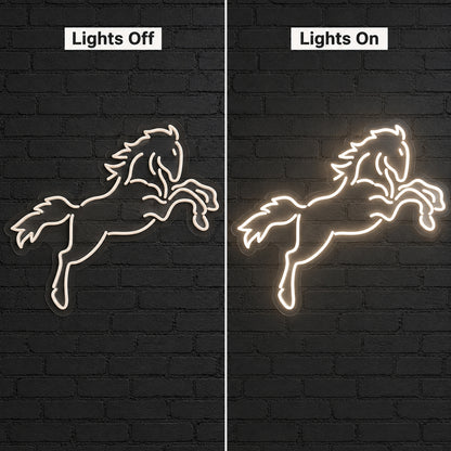 Running Stallion Couch LED Neon Sign — original product image 05