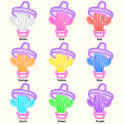Sombrero Cactus LED Neon Sign — original product image 04