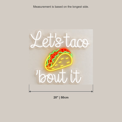 Taco Quote LED Neon Sign — original product image 03